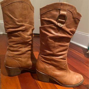 Steve Madden Leather Gammbble Western boots